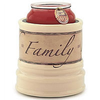 Jar Warmers Faith Family Friends Crock 6 in. diameter x 6.25 in. tall
