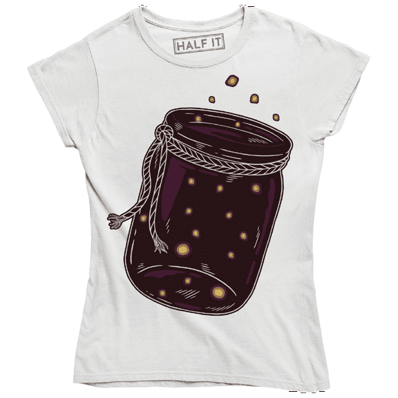 Jar of Firefly Fireflies Coming Out Of A Jar Women's T-Shirt