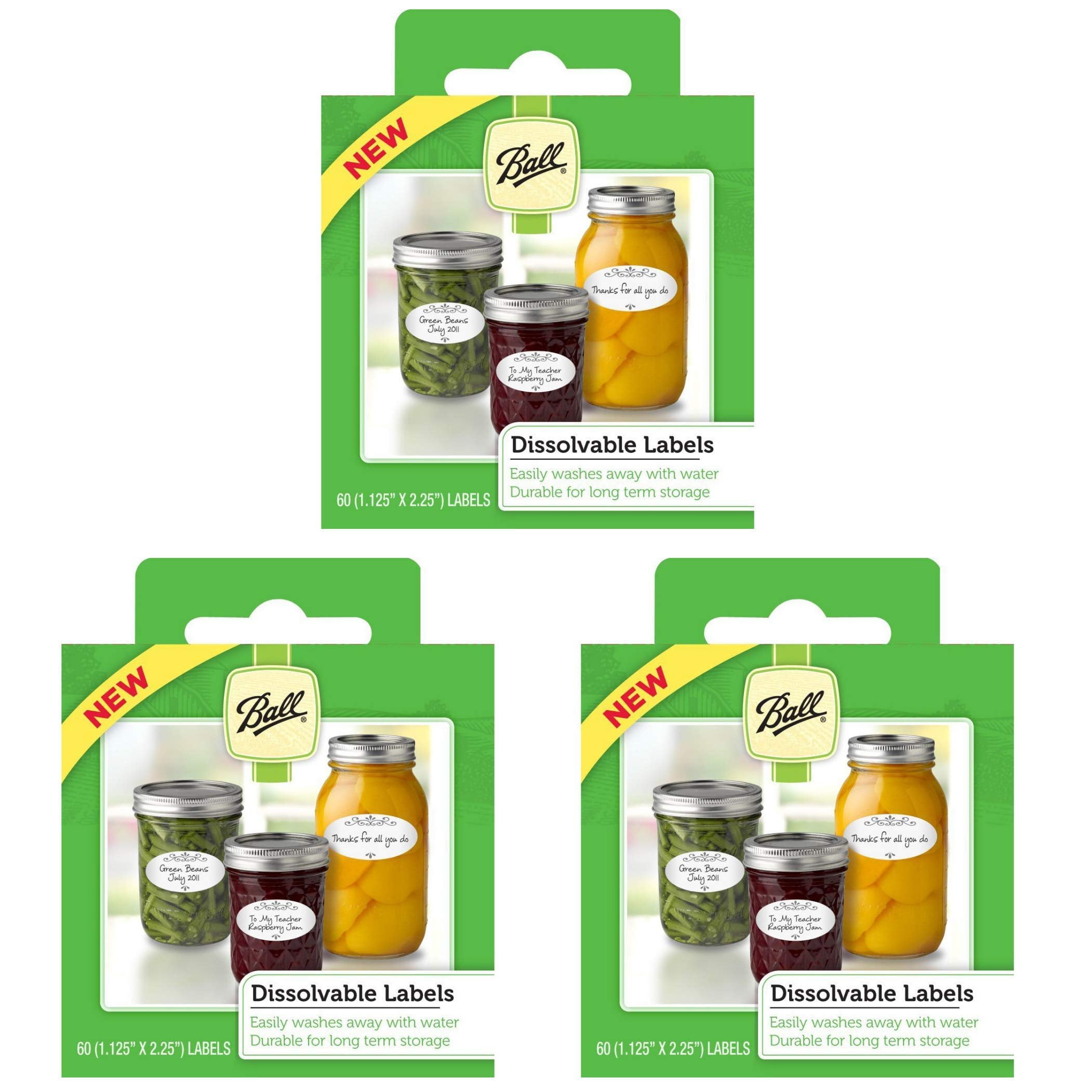 Jarden Ball Dissolvable Canning Labels
