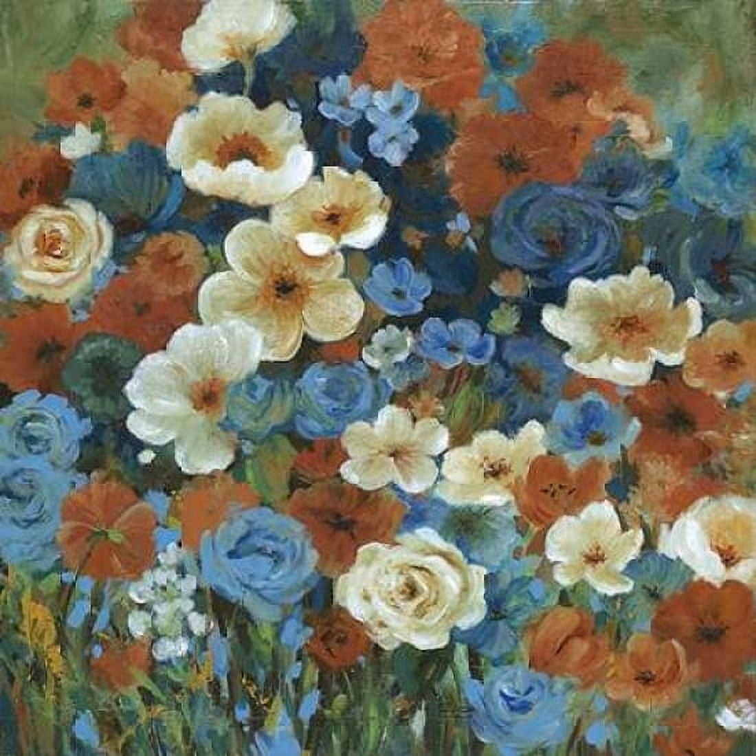 Jardin Azure II Canvas Art - Carol Robinson (24 x 24)