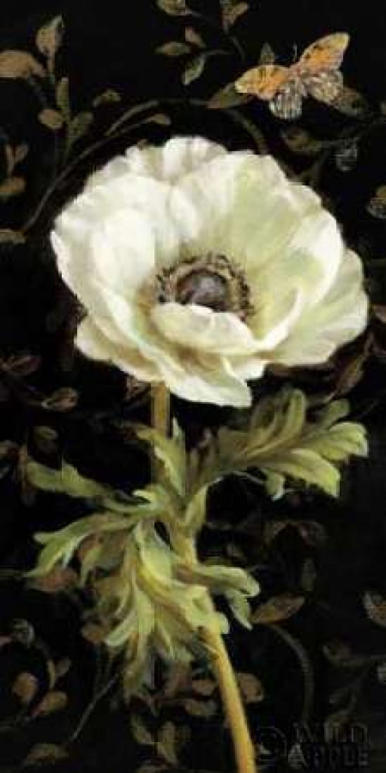 Jardin Paris Florals I Canvas Art - Danhui Nai (24 x 48)