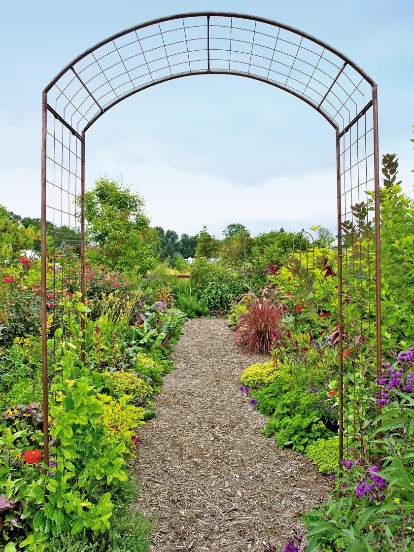 Gardener's Supply Company 8' Jardin Rose Arch Steel Arbor