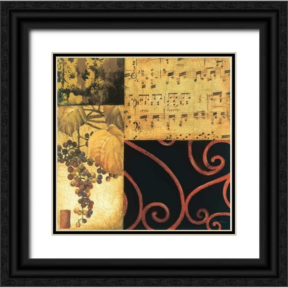 Jardine, Liz 12x12 Black Ornate Wood Framed with Double Matting Museum Art Print Titled - Autumn Waltz I