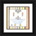 thumbnail image 1 of Jardine, Liz 12x12 Black Ornate Wood Framed with Double Matting Museum Art Print Titled - Striped Bath I, 1 of 4