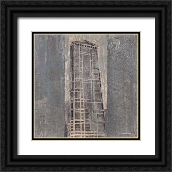 Jardine, Liz 15x15 Black Ornate Wood Framed with Double Matting Museum Art Print Titled - Chicago II