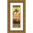 thumbnail image 1 of Jardine, Liz 9x18 Gold Ornate Wood Framed with Double Matting Museum Art Print Titled - Palm Manuscripts I, 1 of 4