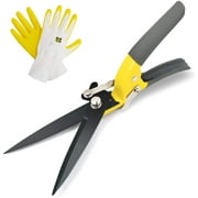 Jardineer Hand Grass Shears, Grass Clippers for Lawn and Garden