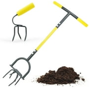 Jardineer Hand Tiller Garden Claw Set, Garden Twist Tiller with Small Soil Tiller