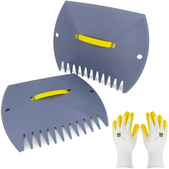 Lightweight Garden Leaf Scoops with Adjustable Handles Removal of Lawn Clippings