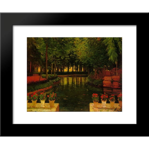 Jardines de Aranjuez 2 20x24 Framed Art Print by Santiago Rusinol