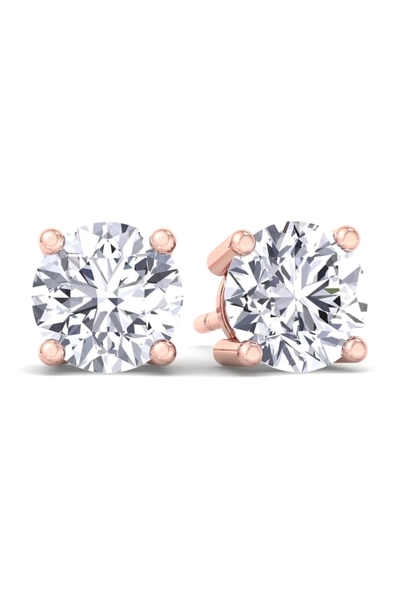 Jared - 2 Carat Round Cut Classic Diamond Studs