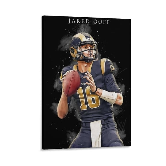 Jared Goff Canvas Poster Artworks Picture Print Poster Wall Art Painting Canvas Gift Decor Home Posters Decorative 12x18inch(30x45cm)