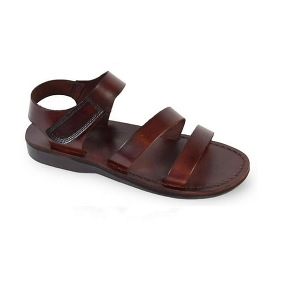 Jared - Leather Velcro Strap Sandal - Mens Sandals