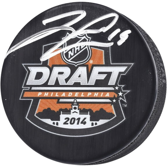 Jared McCann Seattle Kraken Autographed 2014 NHL Draft Logo Hockey Puck - Fanatics Authentic Certified