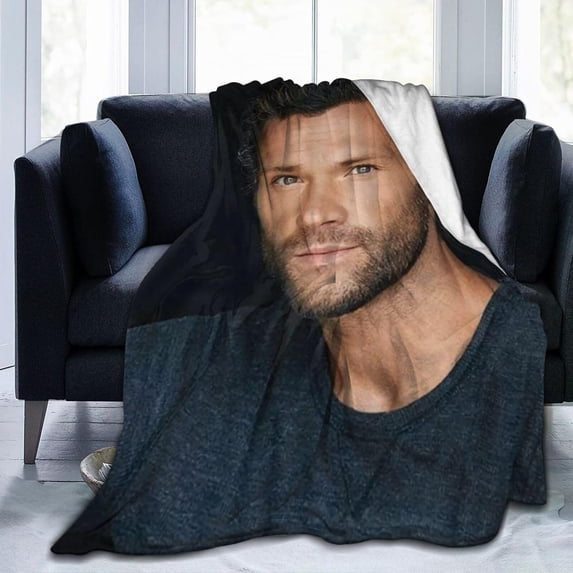 Jared Padalecki Throw Blanket Fleece Blanket Soft Cozy Flannel Blanket Lightweight Plush Blanket (3Sizes)