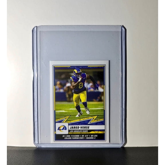 Jared Verse 2025 Panini NFL #513 Sticker Los Angeles Rams
