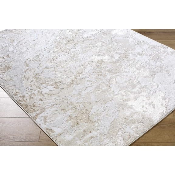 BoutiqueRugs Jaren Contemporary Area Rug - Tan, Mustard, Cream - 2' x 2'11"