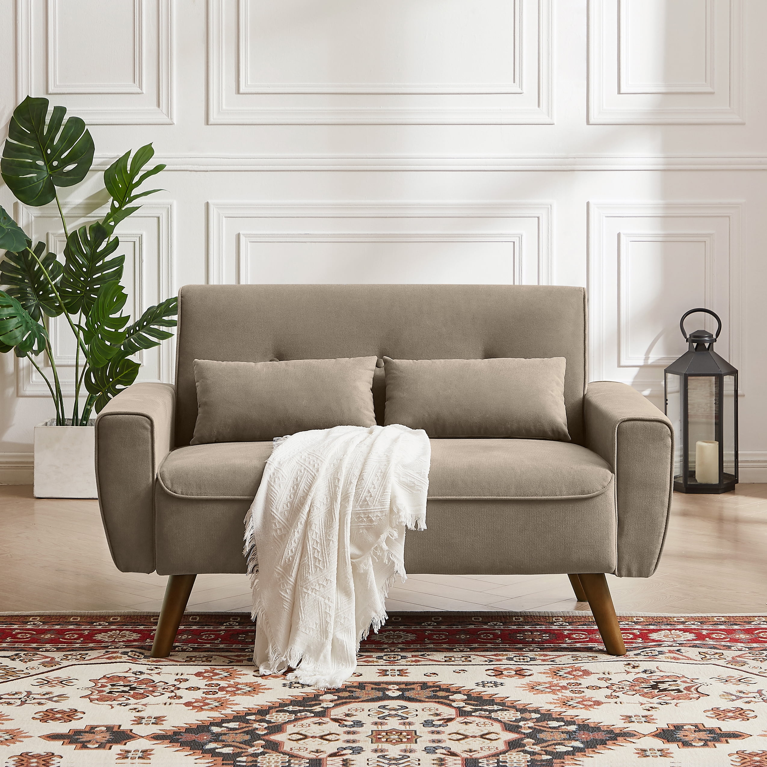Natural Linen Furniture Mid Century Modern