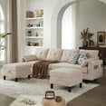 thumbnail image 1 of Jarenie Oversize Comfy Armchair with Adjustable Backrest & Armrest, Space Saving Sofa for Living Room, 1 of 10