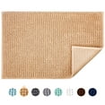 thumbnail image 1 of Jaritto Bathroom Non-slip Mat Bath Mat Chenille Microfiber Floor Rug Soft Machine Washable Absorbent for Shower Toilet 50 x 80 cm /20"x32" (Beige), 1 of 7