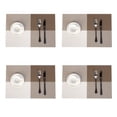 thumbnail image 1 of Jaritto Dining Table Placemat Set of 4 Vinyl Washable Non-Slip Heat Resistant Decor Restaurant Dining Room (Brown), 1 of 4