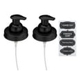 thumbnail image 1 of Jarmazing Products Mason Jar Foaming Soap Dispenser Lids - Includes waterproof stickers - Black - 2 Pack, 1 of 3