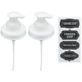 thumbnail image 1 of Jarmazing Products Mason Jar Foaming Soap Dispenser Lids - Includes waterproof stickers! - White - 2 Pack, 1 of 3