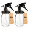 thumbnail image 1 of Jarmazing Products Mason Jar Sprayer  Black  With 16 Ounce Ball Mason Jar  2 Pack!, 1 of 4