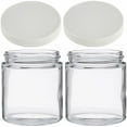 thumbnail image 1 of Jarming Collections 16oz Wide Mouth Glass Storage Jars – Extra-Wide Opening with BPA-Free Plastic Lids for Easy Filling, Food Storage, Pantry Organization & Canning Storage – Made in USA  (Set of 2), 1 of 11