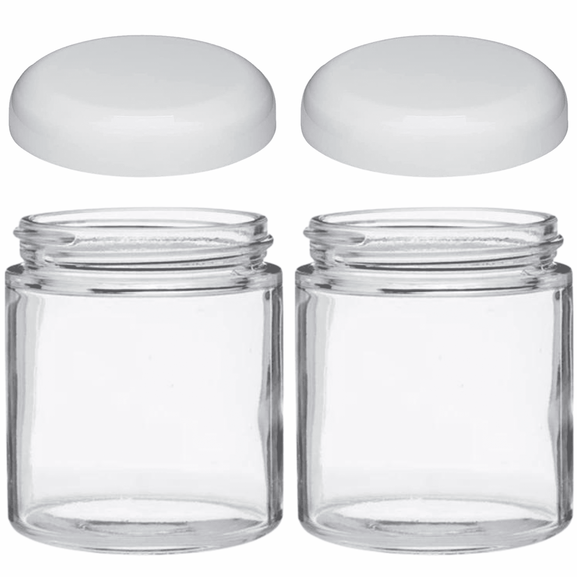 Jarming Collections 16 oz Glass Storage Jars with Lids, 2 Count ...