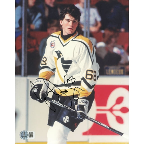 Jaromir Jagr Autographed 8x10 Photo Pittsburgh Penguins Beckett BAS QR #BS30589