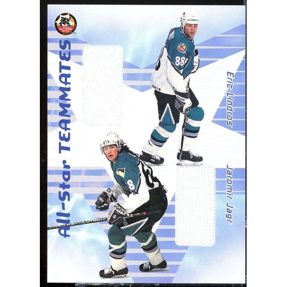 Jaromir Jagr/Eric Lindros 2001-02 BAP Memorabilia All-Star Teammates #AST47