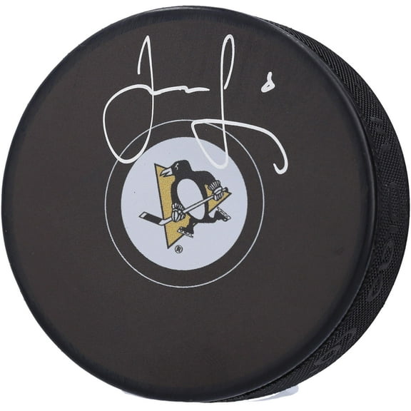 Jaromir Jagr Pittsburgh Penguins Autographed Hockey Puck - Fanatics Authentic Certified