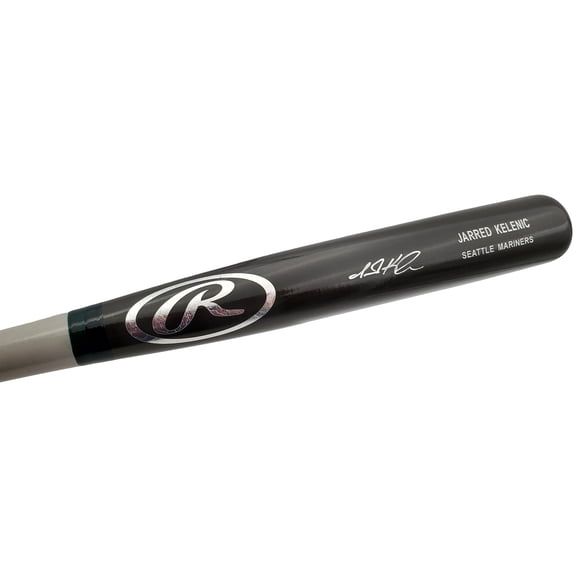 Jarred Kelenic Autographed Black Rawlings Game Model Bat Seattle Mariners Beckett BAS 196501