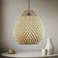 thumbnail image 1 of Jarri Lights Pineapple Shaped Palm Leaves Lampshade, Handcrafted Pendant Lamps, Hanging Ceiling Lights, 1 of 8