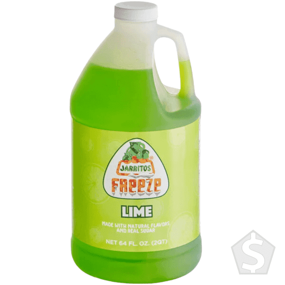 Jarritos 1/2 Gallon Lime Slushy 5:1 Concentrate - 6/Case