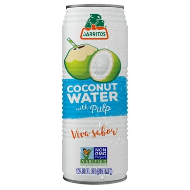 Jarritos Coconut Water With Pulp, 17.5 fl oz (520 ml) Can , 1 Count