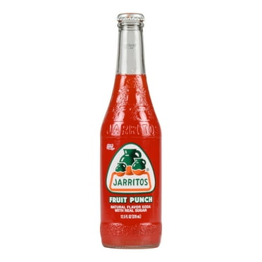 Jarritos Fruit Punch Soda, 12.5 fl oz (370ml) Glass Bottle, 1 Count