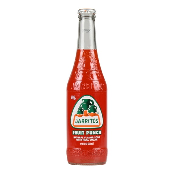 Jarritos Fruit Punch Soda, 12.5 fl oz (370ml) Glass Bottle, 1 Count