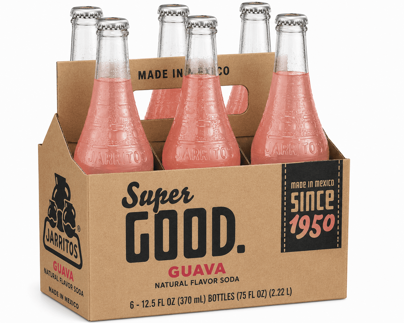 Jarritos Guava Soda, Mexican Guava Flavored Carbonated Soft Drink ...