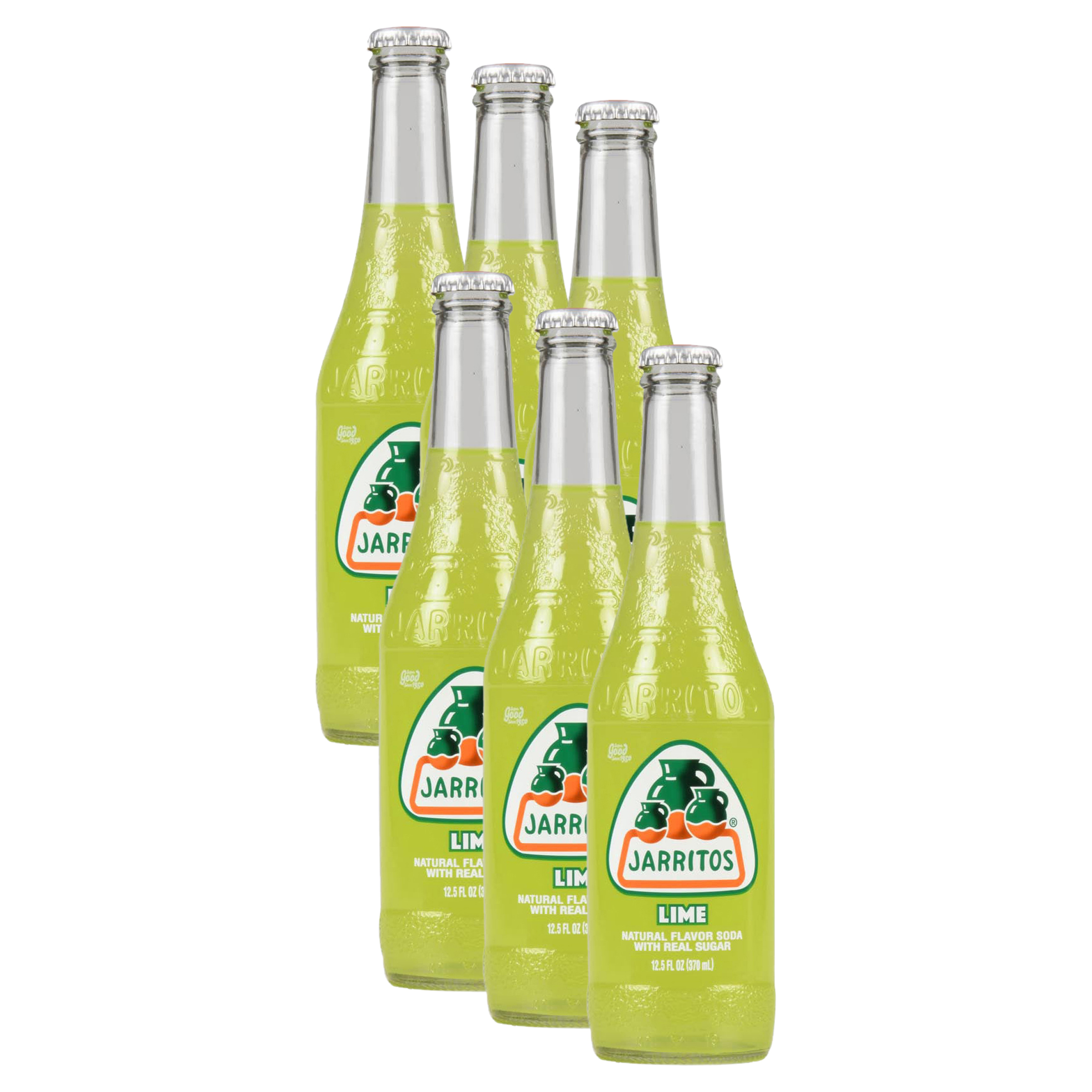 (6 pack) Jarritos Lime Soda, 12.5 fl oz (370 ml), 1 Count