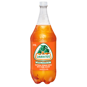 Jarritos Mandarin Soda, 1.5 Liter Bottle (Pack of 2)