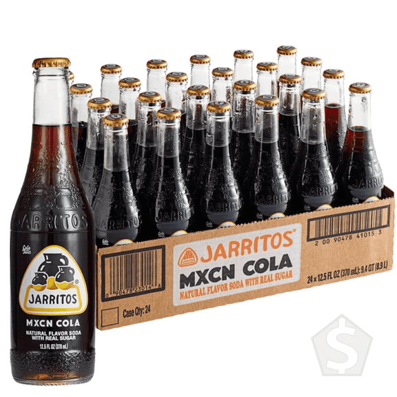 Jarritos Mexican Cola Soda 12.5 fl. oz. - 24/Case