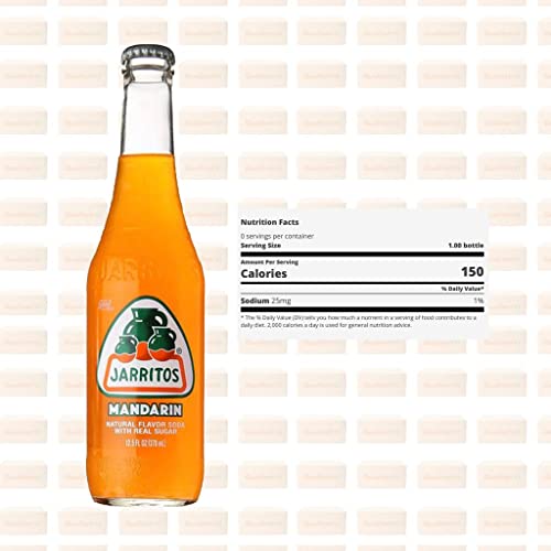 Jarritos Mexican Soft Soda Drink Variety Pack Glass Bottle 12 fl oz 12