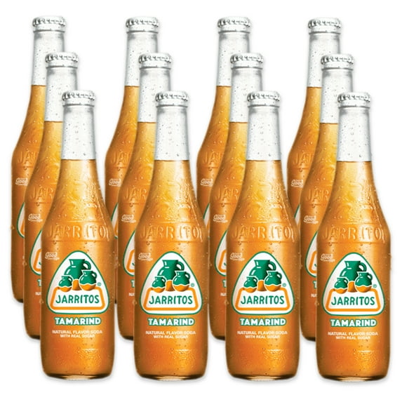 Jarritos Naturally Flavored Tamarind Soda 12/12.5 fl. oz. Glass Bottle Case (12-Pack)
