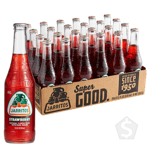 Jarritos Strawberry Soda 12.5 fl. oz. - 24/Case