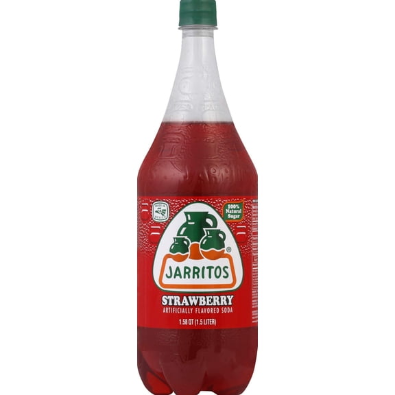 Jarritos - Strawberry Soda Beverage - 1.5 LT, Case of 8