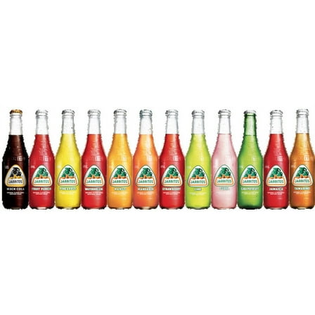 Jarritos Variety Pack Soda, 12.5 fl oz (370 ml) Glass Bottle, 12 Pack