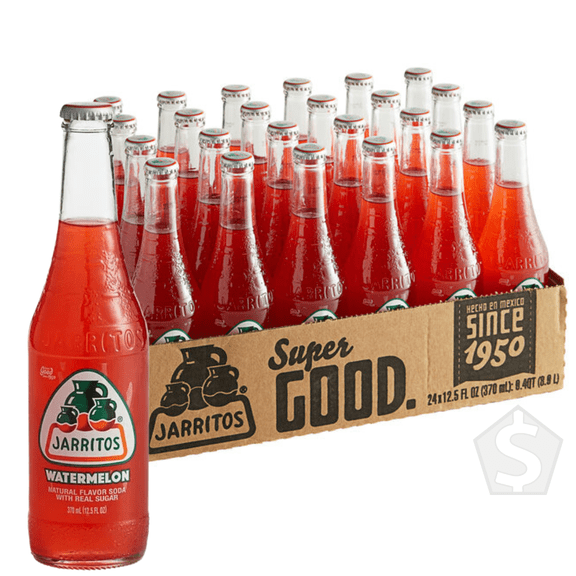 Jarritos Watermelon Soda 12.5 fl. oz. - 24/Case