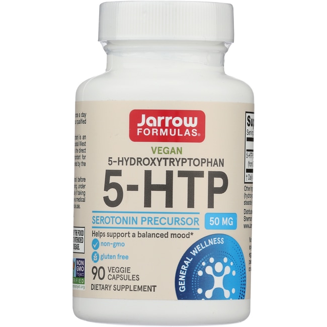Jarrow Formulas 5-HTP 50mg, Brain and Memory Support, 90 Caps - image 1 of 2